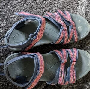 Women's Teva Tirra Sandals - Palms Indigo/Rose Violet